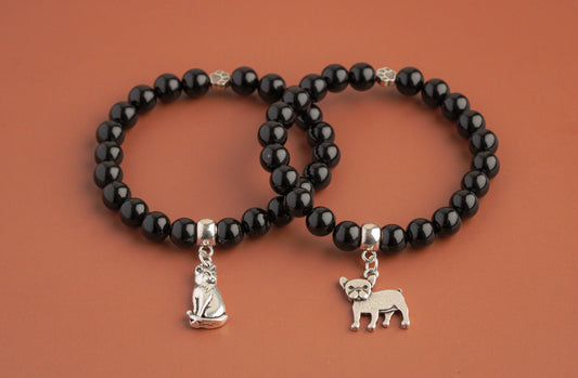 Black Onyx - Custom Gemstone Bracelet