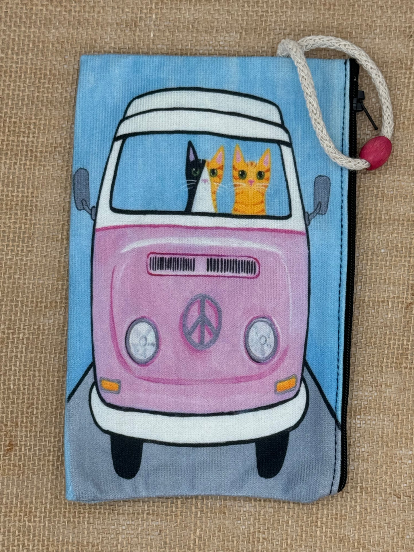 Cats in VW Bus | Accessory Bag