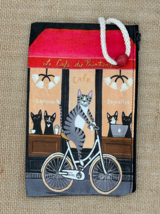 Cat on Bicycle | Accessory Bag