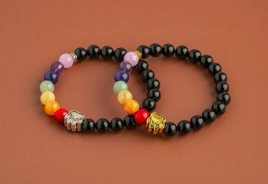 Rainbow Bridge 8mm Gemstone Bracelets